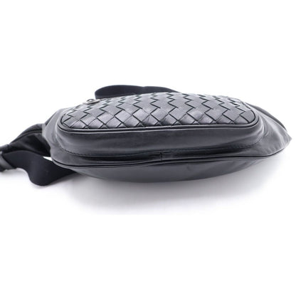 Bottega Veneta Intreccia Leather Belt Bag Black