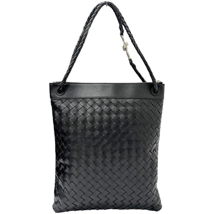 Bottega Veneta Andiamo Leather Intrecciato Messenger Flat Shoulder Bag