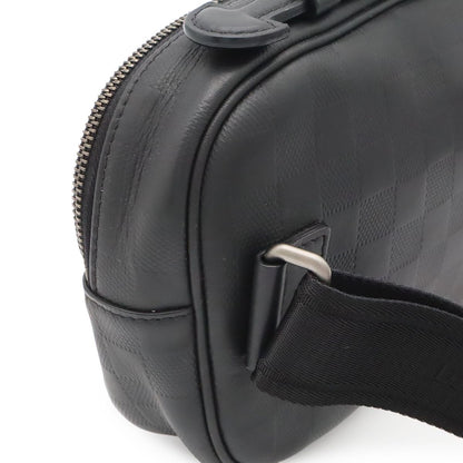 Louis Vuitton Damier Infini Ambler Belt Bag 2-Way Leather Onyx Black