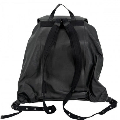 Bottega Veneta Backpack Intrecciato Leather Black Gunmetal Vintage