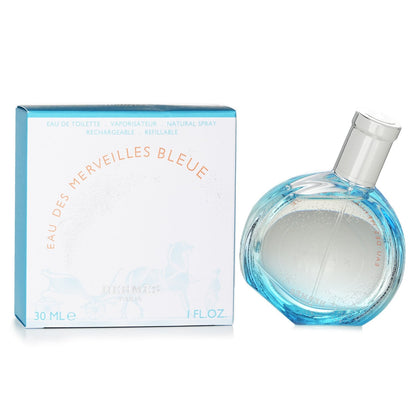 Hermes Eau Des Merveilles Bleue Refillable Eau De Toilette Spray  30ml/1oz