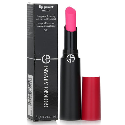 Giorgio Armani Lip Power Matte Longwear & Caring Intense Matte Lipstick - # 603 Dramatic  3.1g/0.11oz