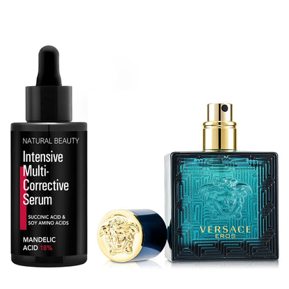Versace Versace Eros Eau De Toilette Spray 30ml X Natural Beauty Intensive Multi-Corrective Serum - Mandelic Acid 18% (Exp Date: 12/2025) 35ml  2pcs