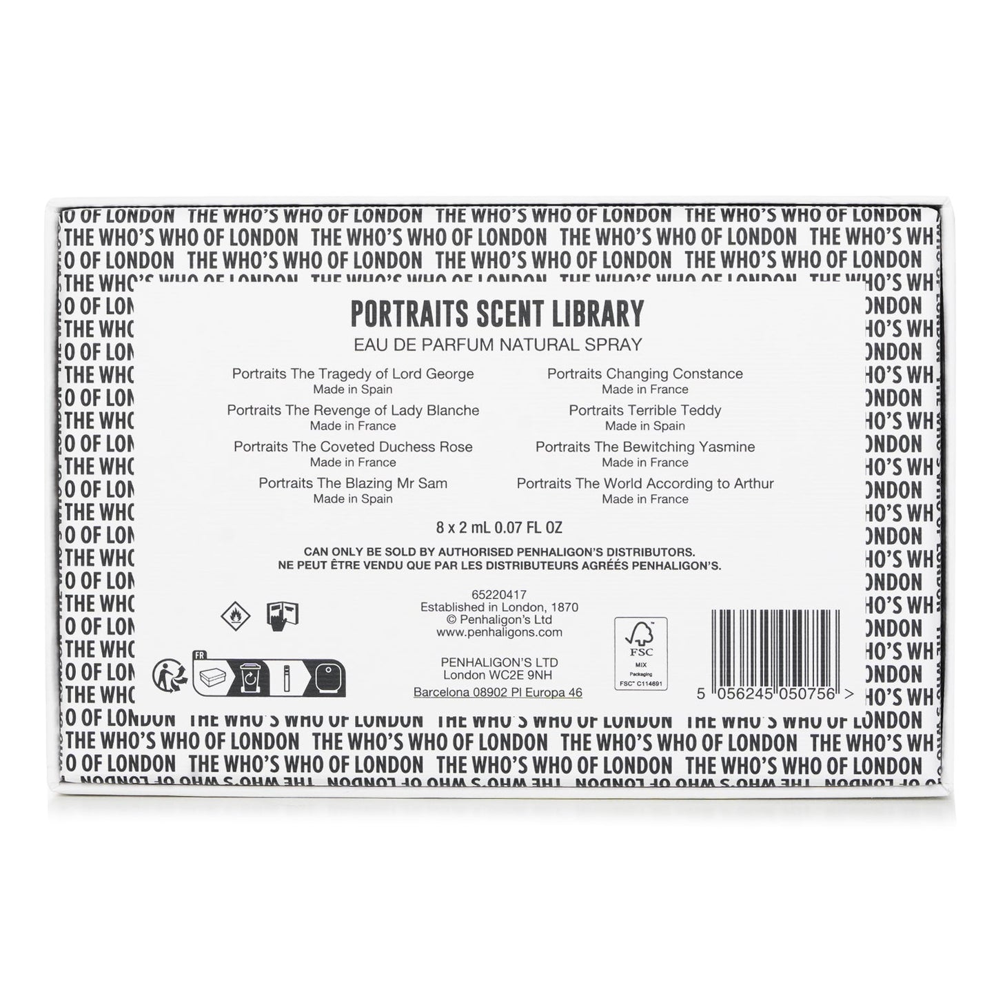 Penhaligon's Portraits Scent Library  8x2ml/0.07oz