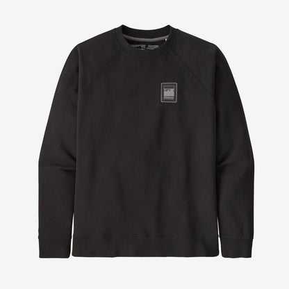 Patagonia Felpa girocollo uomo Men's Alpine Icon Regenerative Organic Cotton Crew Sweatshirt Black Nero