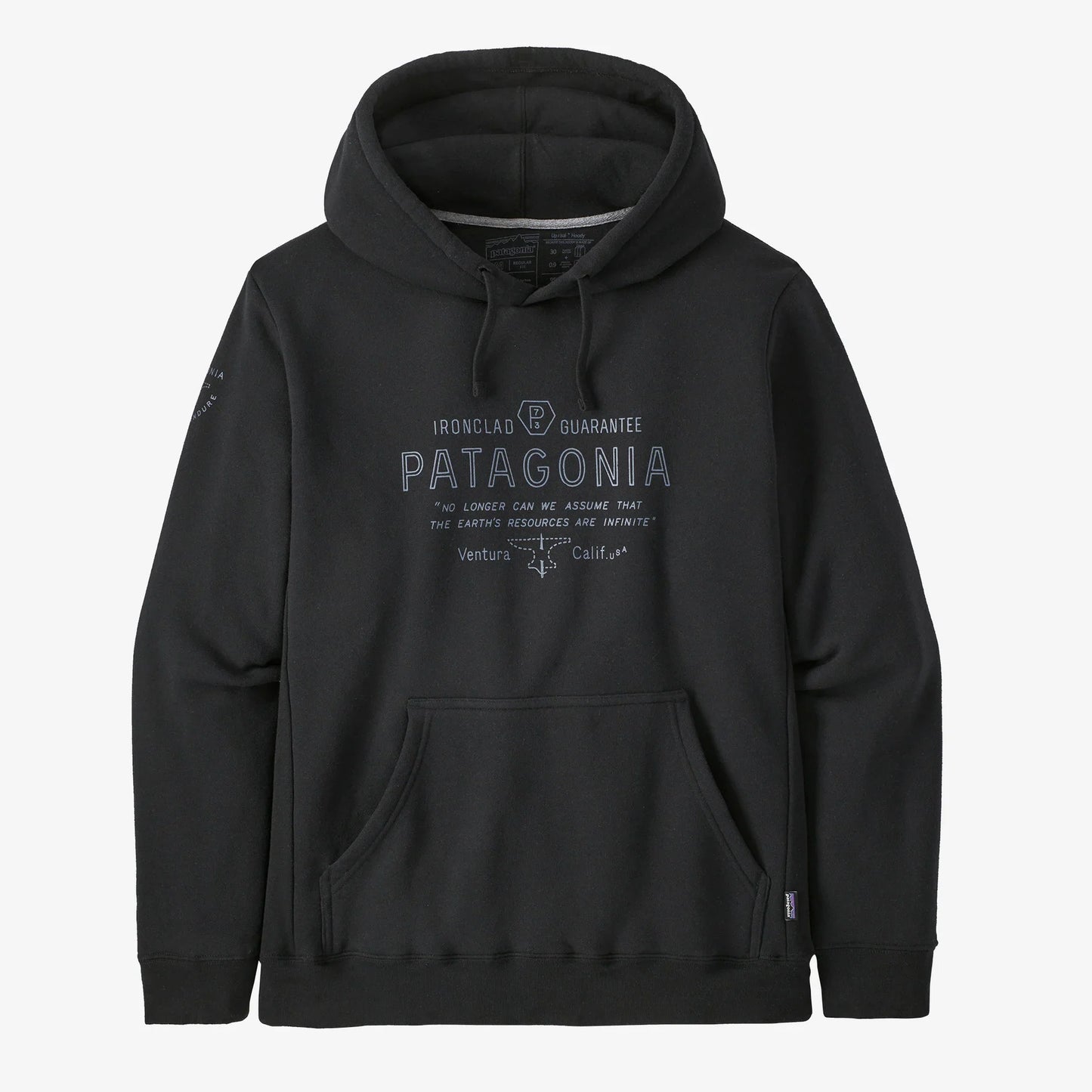 Patagonia Forge Mark Uprisal Hoody Felpa uomo con cappuccio Black Nero