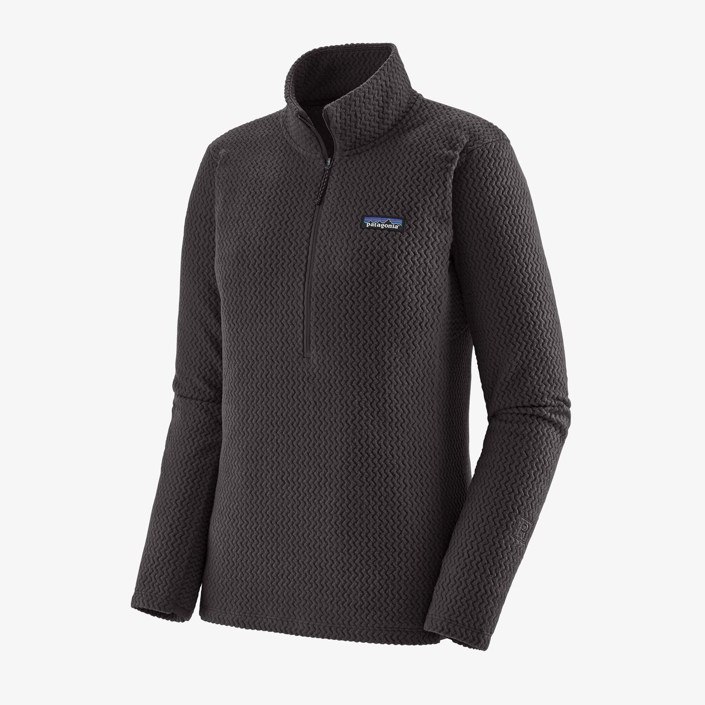 Patagonia Women's R1® Air Zip-Neck Flecce Pile mezza zip da donna Nero Black