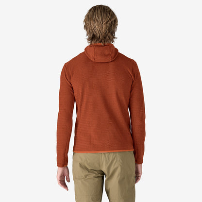 Patagonia Men's R1® Air Full-Zip Hoody Fleece Uomo zip Burnished Red