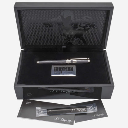 S.T. Dupont Line D Iron Man Grey Brass & Palladium Limited Edition Rollerball Pen 412707