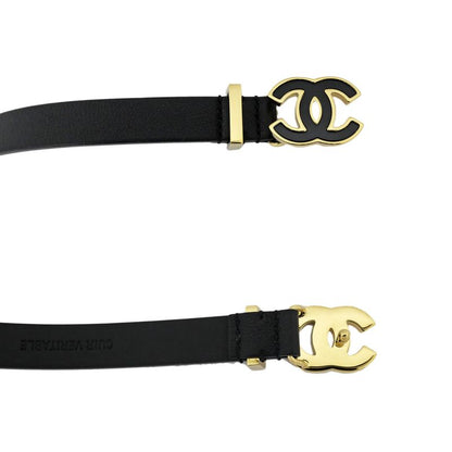 Chanel Chain Belt Black Gdhardware Aaa436 Coco Mark 70 28
