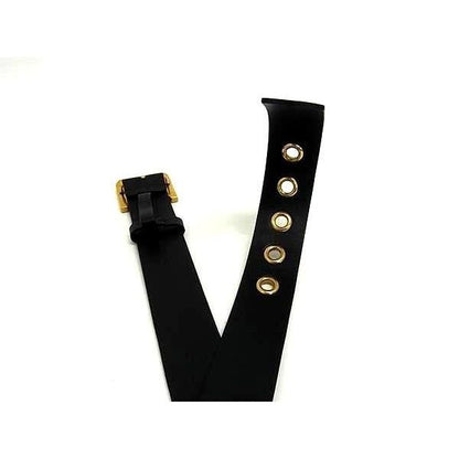 Dior Quake Leather Gold Belt Black