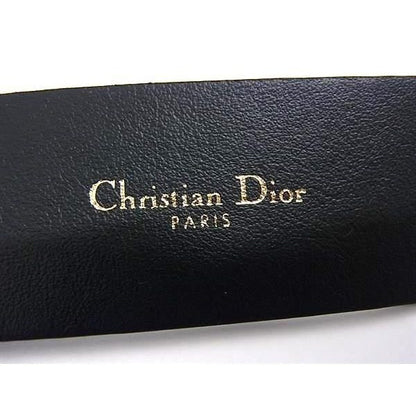 Dior Quake Leather Gold Belt Black