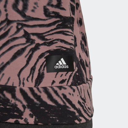 Women's adidas Future Icons Animal Print Hoodie (Plus Size)