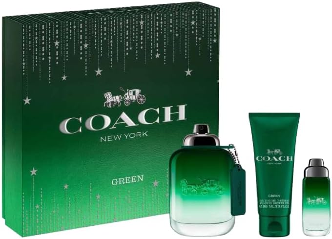 Coach Green Man Set Eau De Toilette & Eau De Toilette 15ml & All-over Shower Gel 100ml