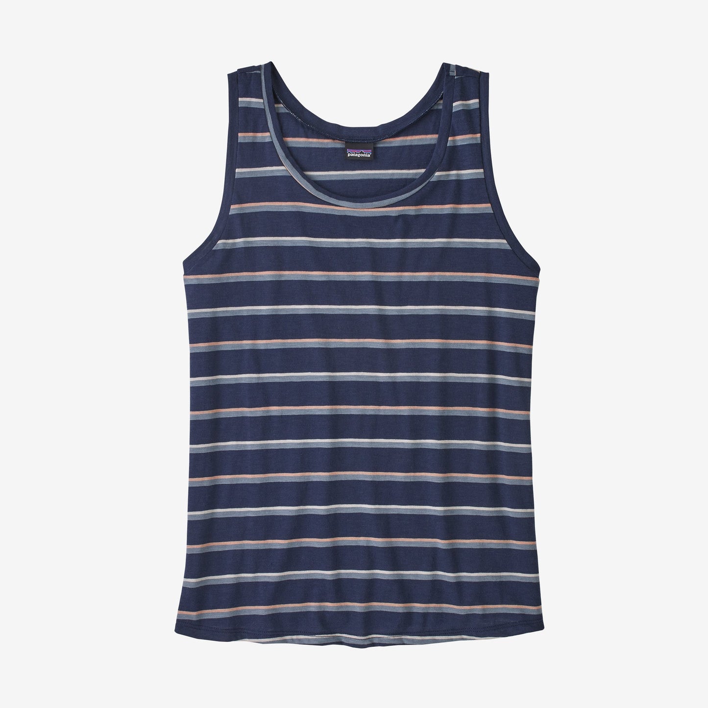 Patagonia Women's Mainstay Tank Top Canotta da donna Sunset Stripe: New Navy