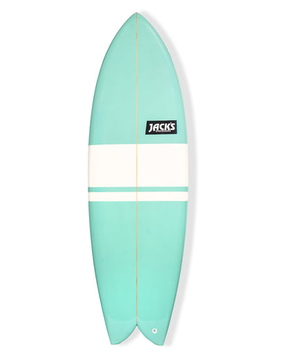 5'9 Day Tripper Fish - Aqua/White