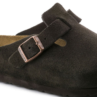 Unisex Boston Soft Footbed Suede Leather Mocha Medium/Narrow