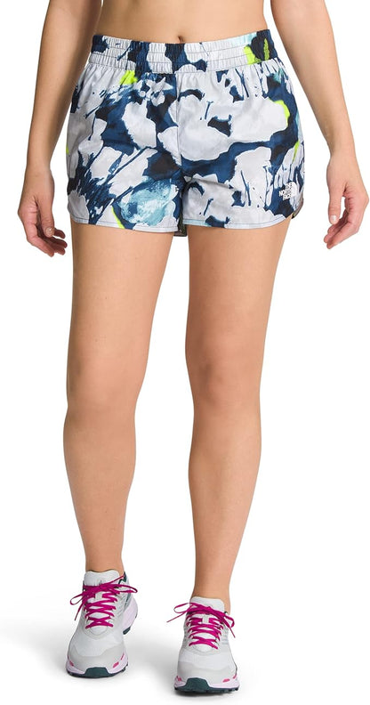 The North Face - Limitless Run Short - Women's - Pink Glo Valley Floor Print