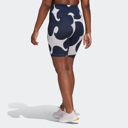 Women's adidas Marimekko Rib Knee-Length Short Tights (Plus Size)