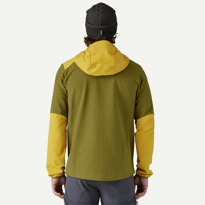 PATAGONIA Men's R1® TechFace Fleece Hoody cod. 83578 GRAZE GREEN