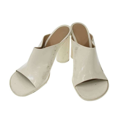 Bottega Veneta Atomic Mule Heeled Sandals White 40