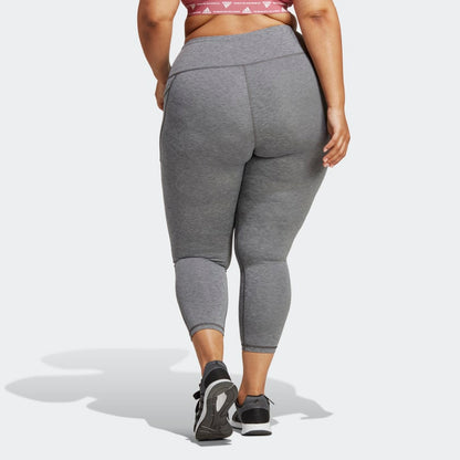 Women's adidas Optime Stash Pocket Training 7/8 Leggings (Plus Size)