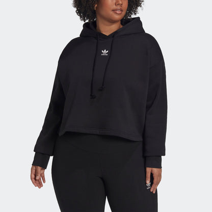 Women's adidas Adicolor Essentials Crop Fleece Hoodie (Plus Size)