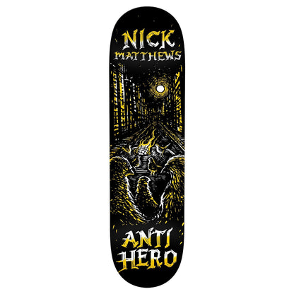 Anti Hero Skateboard Deck Nick Matthews Fireside 8.5" x 32.18"