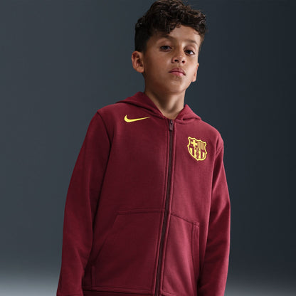 Nike FC Barcelona Club Fourth Big Kids' (Boys') Soccer Full-Zip Hoodie