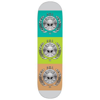 Alien Workshop Skateboard Deck AWOL Chrome 8.5" x 32.5"