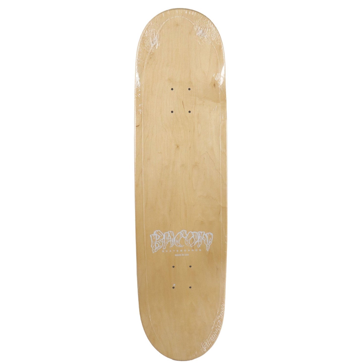 Bacon Skateboard Deck Logo Veneer Natural 8.75" x 32.63"