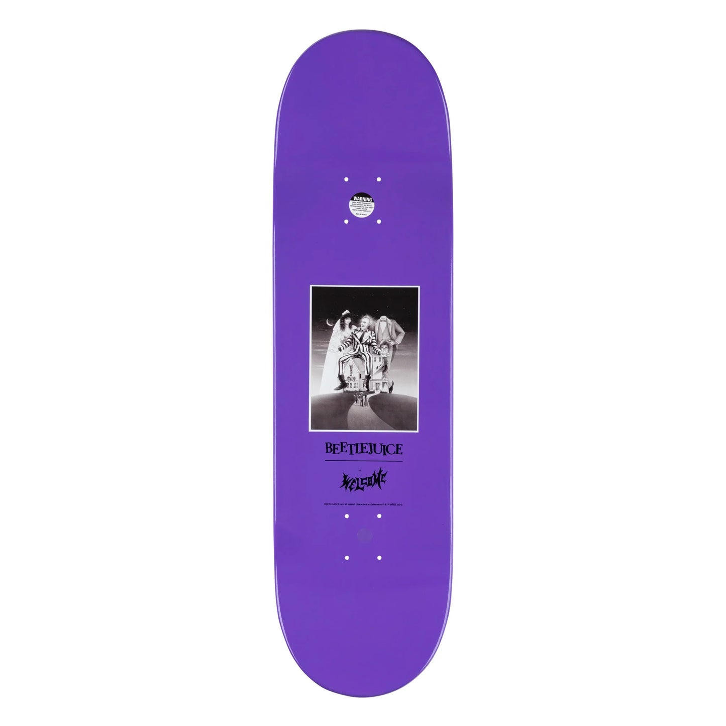 Welcome x Beetlejuice Showtime on Popsicle Deck - 9.0″ Black/Purple Dip