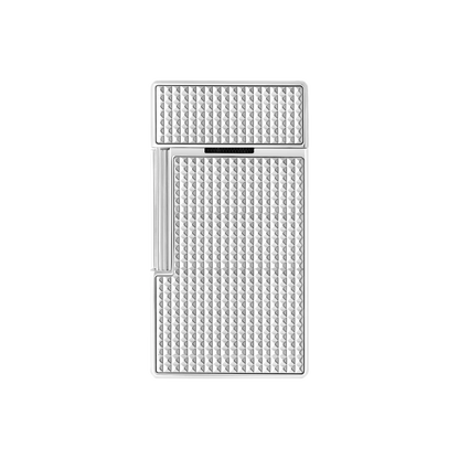 S.T. DUPONT Biggy Diamond Head Silver Lighter/Briquet 025010