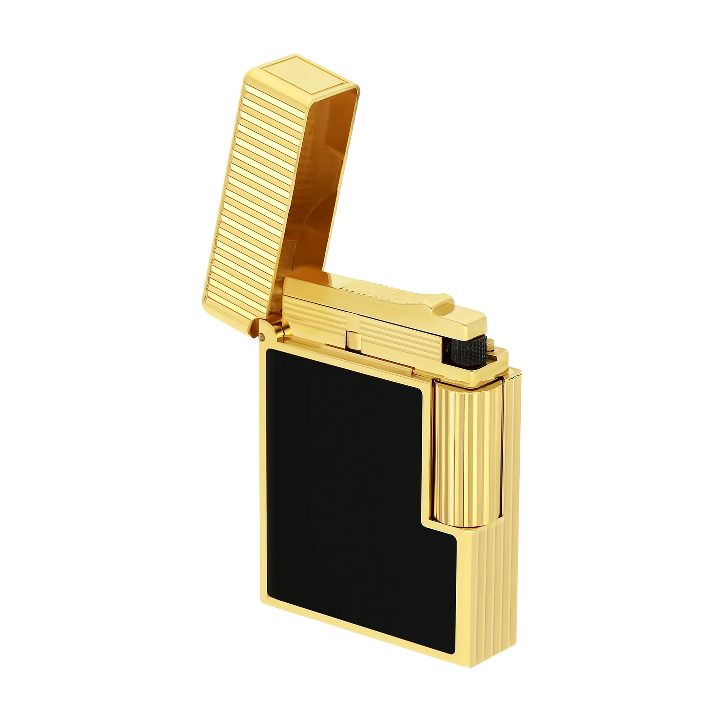S.T. Dupont Ligne 1 Black Lacquered Gold Lighter/Briquet C14120