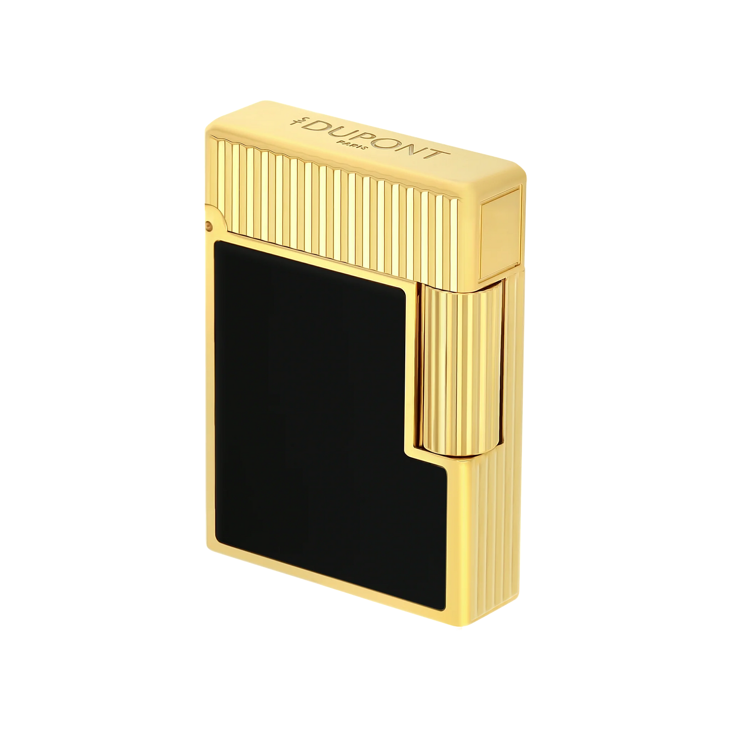 S.T. Dupont Ligne 1 Black Lacquered Gold Lighter/Briquet C14120