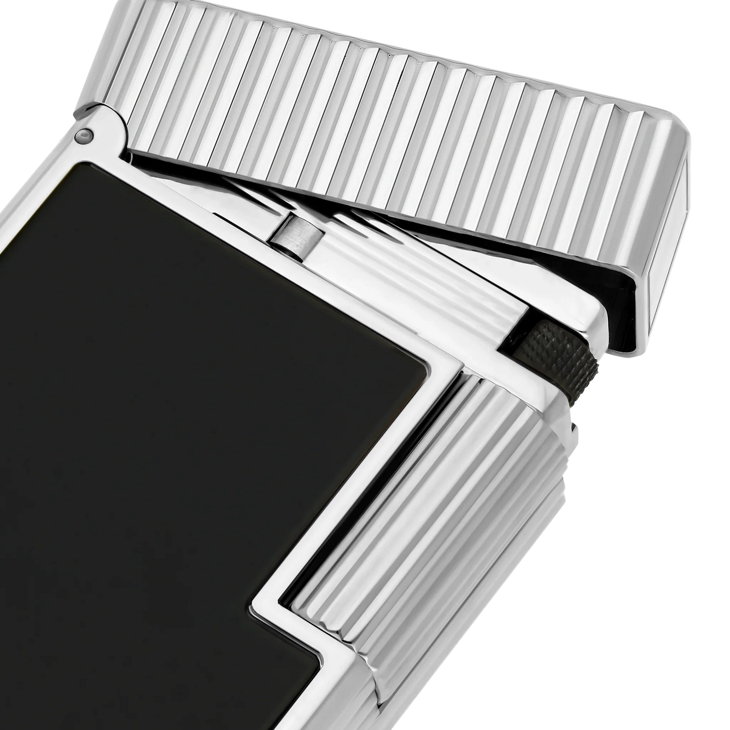 S.T. Dupont Ligne 1 Black Lacquered Palladium Lighter/Briquet C14121