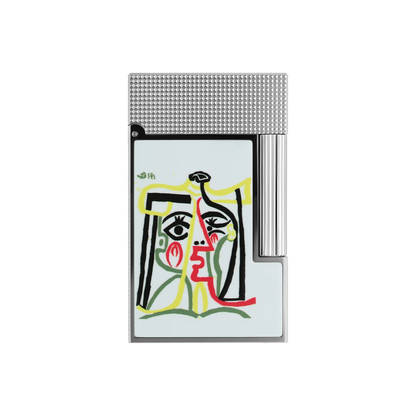 S.T. DUPONT LIGNE 2 PICASSO WHITE LIGHTER/BRIQUET C16001
