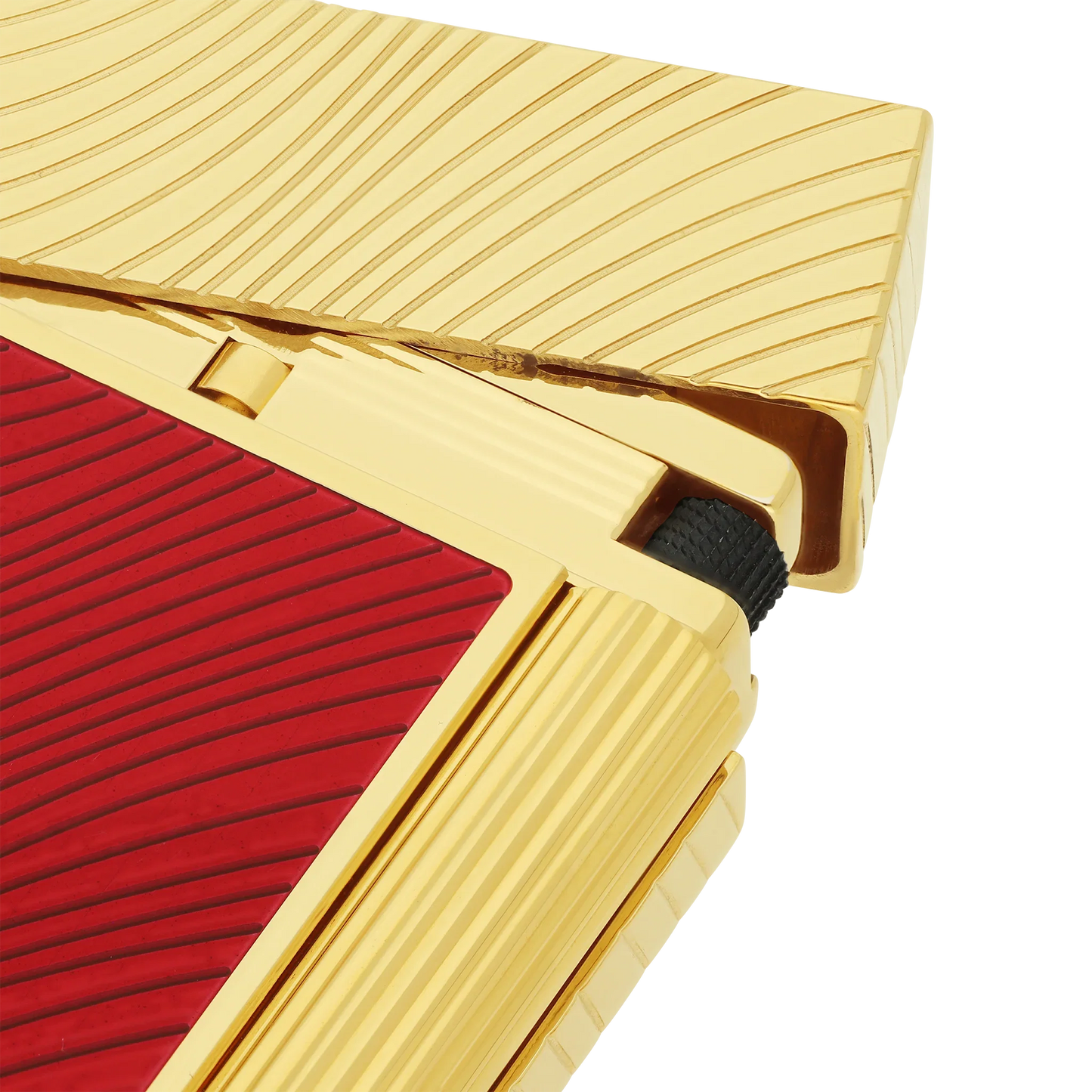S.T. DUPONT Ligne 2 Horse Mane Guilloche Red/YG Lighter/Briquet C16080CL