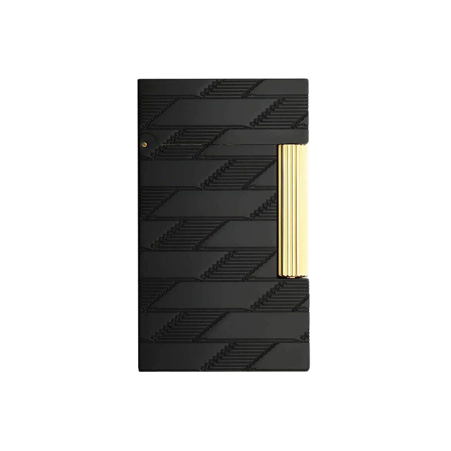S.T. DUPONT Ligne 2 Monogram 1872 Black Guilloche Lighter/Briquet C16179