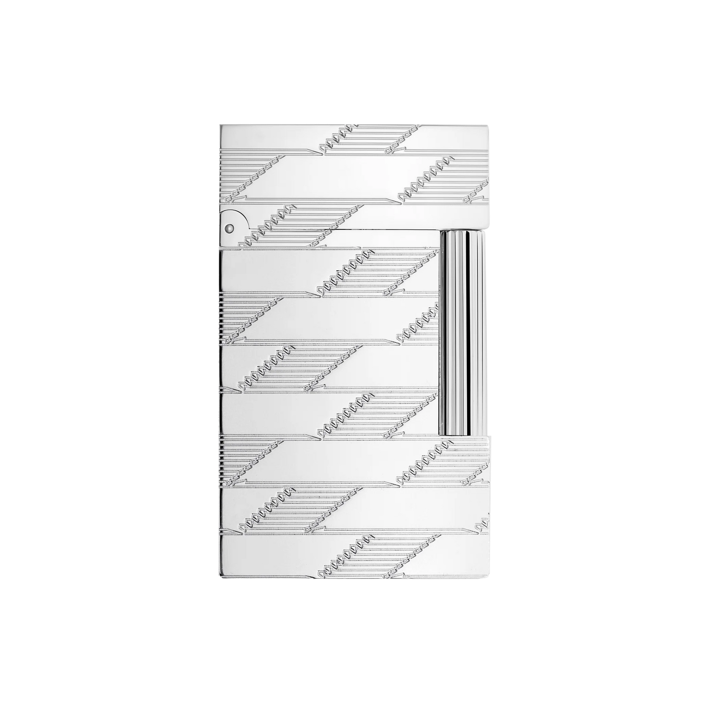 S.T. DUPONT Ligne 2 Monogram 1872 Palladium Guilloche Lighter/Briquet C16180