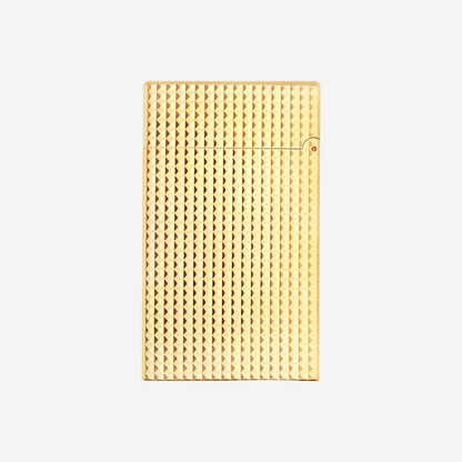 S.T. Dupont Le Grand Brass & Yellow Gold Plated Diamond Head Lighter C23009