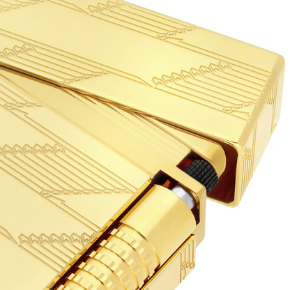 S.T. Dupont Le Grand Guilloche Monogram 1872 Gold Lighter/Briquet C23178