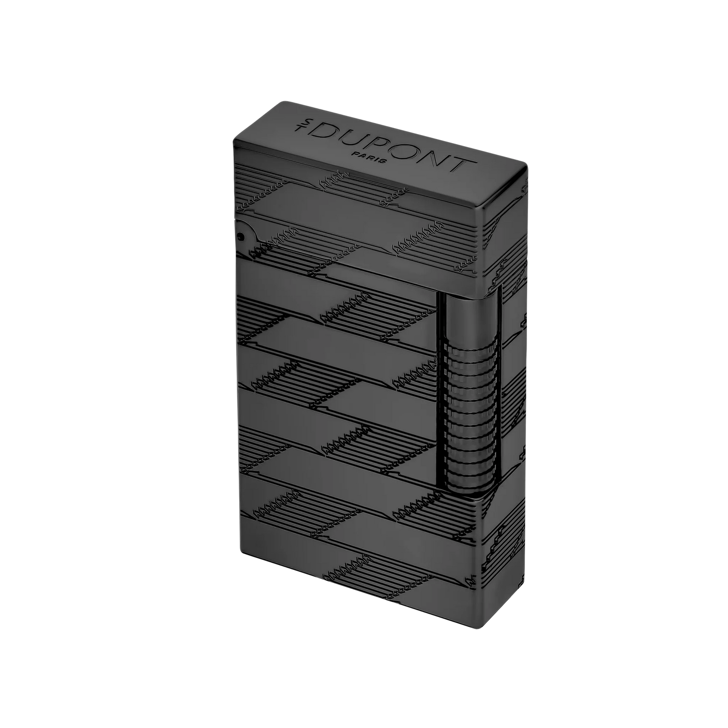 S.T. Dupont Le Grand Guilloche Monogram 1872 Black Lighter/Briquet C23179
