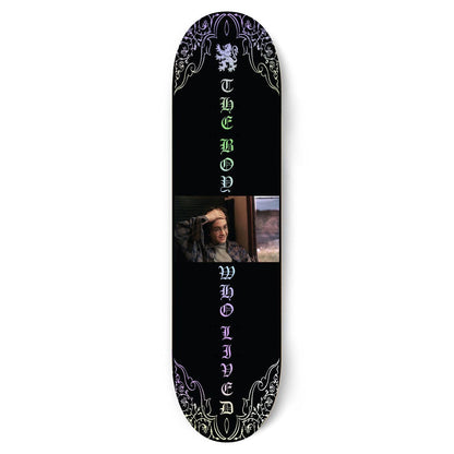 Color Bars Skateboard Deck Harry Potter Boy Who Lived Skate Holographic 8.25"
