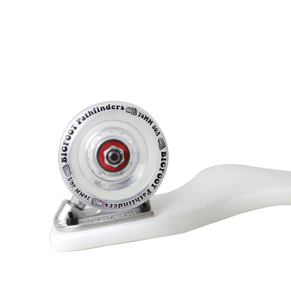 Moose Drop Down Longboard Complete (White) with Paris Trucks, Bigfoot Wheels