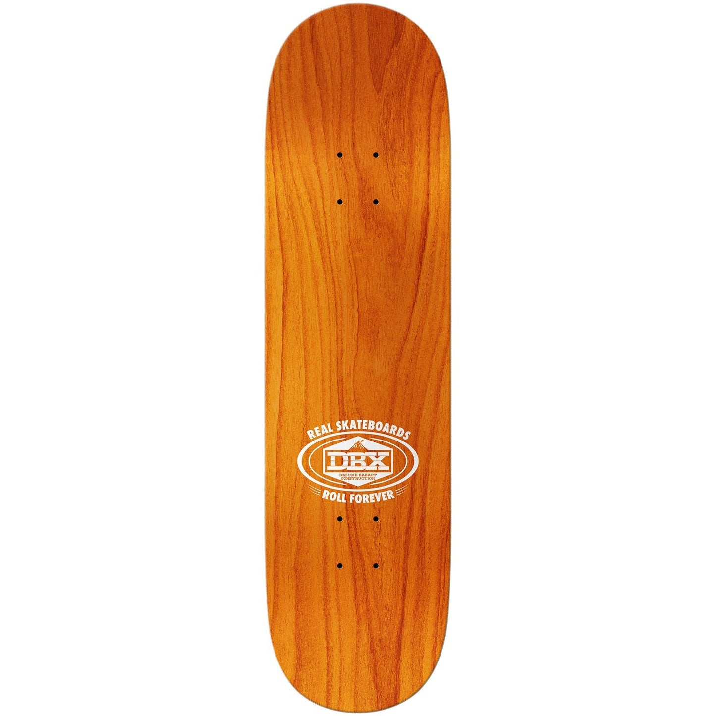 Real Skateboard Deck Basalt DBX Oval 8.38" x 32.25" Red Foil