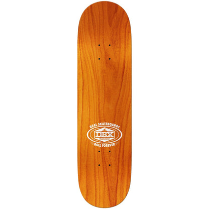 Real Skateboard Deck Basalt DBX Oval 8.38" x 32.25" Red Foil