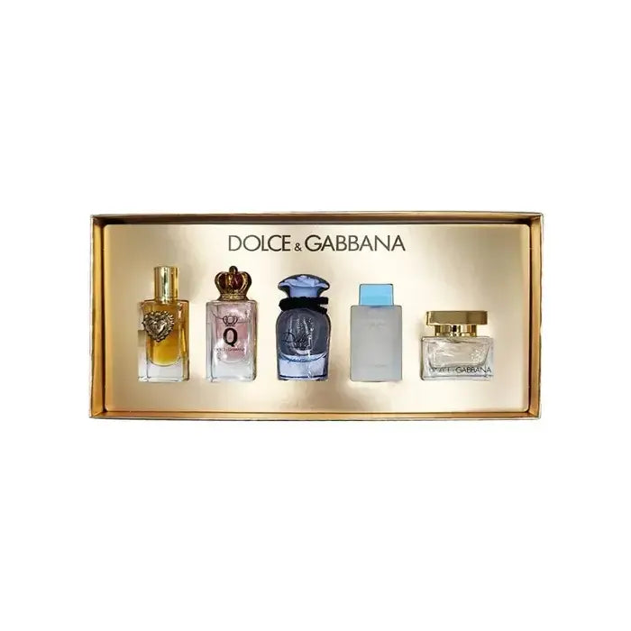 Dolce & Gabbana Woman Mini Set (devotion Eau De Parfum & Q Eau De Parfum & Blue Jasmine Eau De Parfum & The One Eau De Parfum & Light Blue Eau De Toilette 4.5ml) 4x5ml
