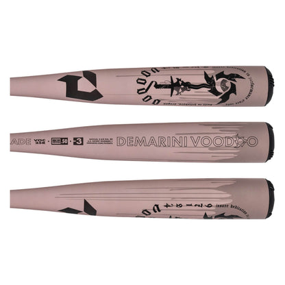 DeMarini 2025 Voodoo ONE Rose Gold (-3) BBCOR BaseBall Bat - WBD2628010