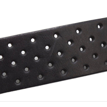 Gucci Interlocking Perforated Leather Belt